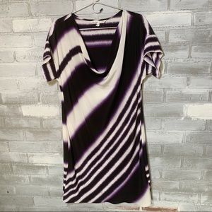 Trina Turk | Silk cowel neck stripped dress Sz. 6